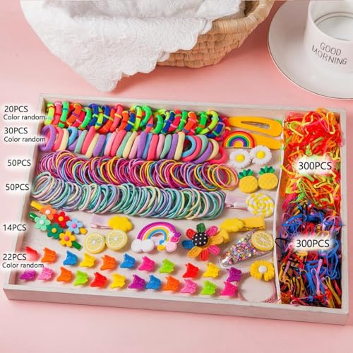 786-teiliges Geschenkset Haar-Accessoires Baby Kleine Mädchen Haarspangen Schleifen Krawatten Kleinkinder Haarspangen Haarnadeln Set Kopf Ornamente