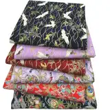 6 Stück/Set 48 x 48 cm Patchwork Stoffe Paket aus aus 100% Baumwolle Stoffbündel Nähen Stoffreste Baumwollstoff meterware Stoffpaket Quilten Stoff DIY Basteln Baumwolltuch Japanische Serie