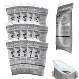 15 Urinbeutel für Unterwegs, 700ml Notfalltoilette fürs Auto, Tragbarer Notfall Toilette fürs Auto, Erbrochene Beutel, Taschen WC Frauen Männer, Gel Urinbeutel für Camping Toiletten Reisetoilette
