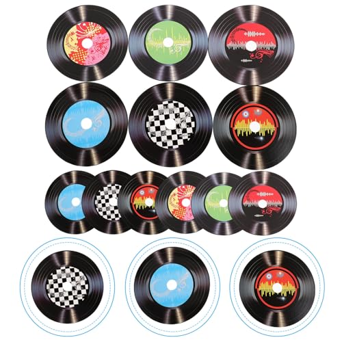 DEARMAMY 12stücke Teiliges Retro Vinyl-schallplatten Wanddekoration Für Bars Und Cafés Stilvolle Wandkunst Im Vintage-design Für Partys Und Moderne Wohnzimmergestaltung