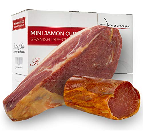 Serrano Schinken Gereift ohne Knochen 1 KG + Lomo (Lende) Duroc Natural 300 g - Spanischer Schinken Jamonprive