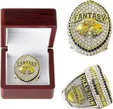 HYKJSHED 2023 Fantasy Football Ring Championship Ring Heavy FFL Champions Ringe Souvenir Männer Vater Alumni Freund Rugby Fans