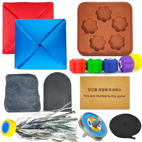 Gonggi Korean Game Set, Spaßige Traditionelle Koreanische Spiele Wie Jebi Chagi, Gong-gi Und DDAKJI, Perfekt Für Familienreisen, Geschicklichkeitsentwicklung Und Valentinstagsgeschenke (Set)