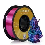 kingroon 3D Printer Filament PLA 3D-Druckerfilament,… (Polymilchsäure, Seide rot grün blau)