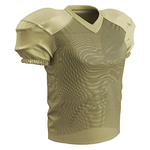 Champro Herren Football Practice Jersey Time Out Fu balltrikot aus Polyester, Grün (Vegas Gold), M EU