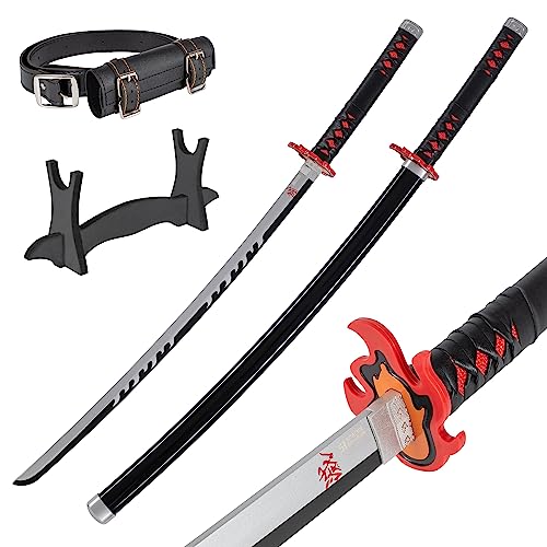 Bambus Anime Katana Cosplay Schwert, Katana Inspiriert Demon Slayer Schwert 105cm / 41 Zoll Hashira Pillars & Protagonist Katana, eine Vielzahl von Stilen zur Auswahl (Tanjiro Kamado)