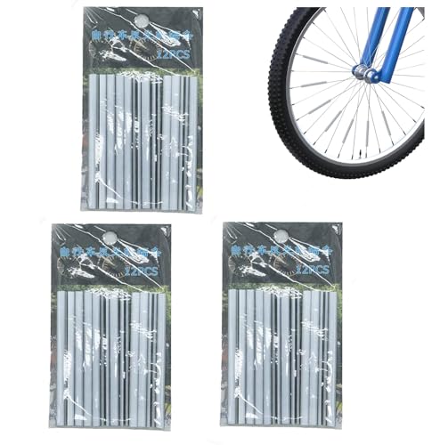 Ziranee Speichenreflektoren Fahrrad,36 PCS Reflektoren Fahrrad Speichen Sichtbarkeit Fahrrad Zubehör Warnung Speichen Lichter Abdeckungen 360°Sichtbarkeit für alle Standard-Fahrräder 75mm