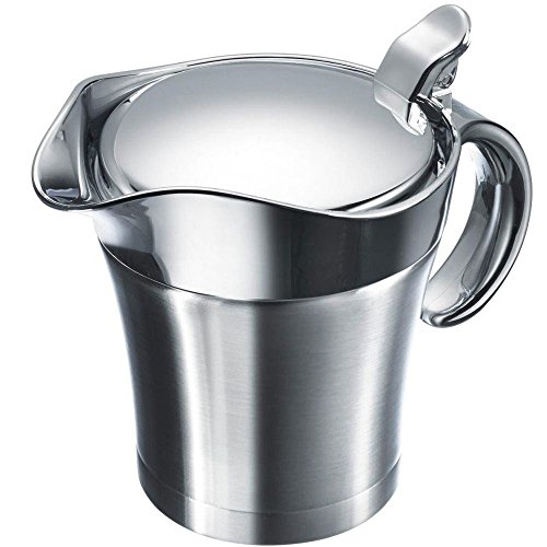 Westmark Thermo-Sauciere mit Klappdeckel, Füllvolumen: 0,5l, Rostfreier Edelstahl/Kunststoff, Silber, 62242260