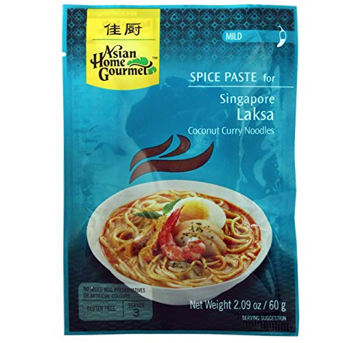 AHG Würzpaste für Singapur Laksa (Kokos-Curry-Nudelgericht) 60g
