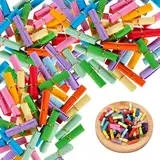 Lose Tombola,150 Stück Bunt Gemischt Tombola Lose,Lose zum Selber Beschriften,Gewinnlose 30 * 60mm Röllchenlose,Bunte Kleine Zettel Beschriften,für Botschaften Kindergeburtstag, Jubiläum, Valentinstag