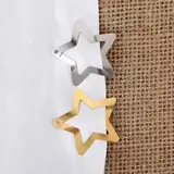 20 Stück Metall Stern Haarspangen mit Schnappverschluss, Stern Haarspangen Y2K Haarschmuck Nette Pentagramm Hair Clips Snap Aesthetic Accessoires Haarspange Für Frauen Und Mädchen(Gold, Silber)