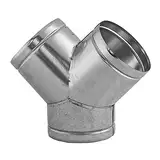 Ø 160 mm Lüftungsrohr Y-Stück 90° aus galvanisierten Stahl zur Ableitung des Rohrsystems für runde Lüftungsrohre