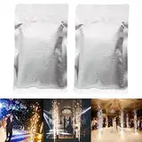 FODEXAZY 200g Bühne Effekt Maschine Pulver, Bühne Ausrüstung Spezielle Maschine Granulat Metall Pulver Effekt Höhe 3-16 Füße für Hochzeit Party DJ Disco Bühne Konzert TV Show (2 PCS)