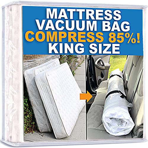 Homie Matratzen-Vakuumbeutel, verschließbarer Beutel für Memory Foam- oder Federkernmatratzen, Kompression und Lagerung für Umzug und Rückgabe (King)