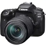 Canon EOS 90D Spiegelreflexkamera - mit Objektiv EF-S 18-135mm F3.5-5.6 IS USM (32,5 MP, 7,7 cm (3 Zoll) Vari-Angle Touch LCD, APS-C Sensor, 4K, Full-HD, WLAN, Bluetooth), schwarz