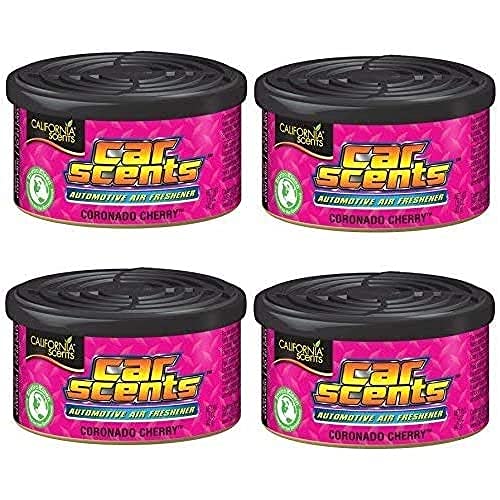 California Car Scents California Scents CCS-446TR Lufterfrischer „Coronado Cherry“, 4 Stück, Violet, Set of 4