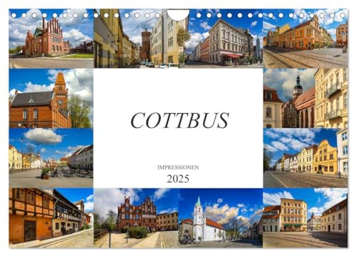 Cottbus Impressionen (Wandkalender 2025 DIN A4 quer), CALVENDO Monatskalender: Zwölf beeindruckende Bilder der Stadt Cottbus (CALVENDO Orte)