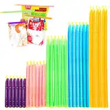 ZFKJERS 30Pcs Bag Sealer Sticks, 5 Größen Magic Bag Sealing Sticks, Frisch Haltbare Versiegelungsstange Hür Food Bag, Feuchtigkeitsbeständig Und Wiederverwendbar