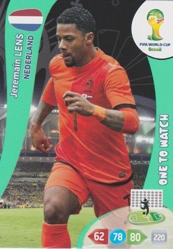 Unbekannt FIFA World Cup 2014 Brazil Adrenalyn XL Jeremain Lens One To Watch