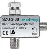 Axing SZU 3-00 SAT-Dämpfungsregler F-Anschluss (0,5-20 dB), 1 Stück SAT-Dämpfungsregler