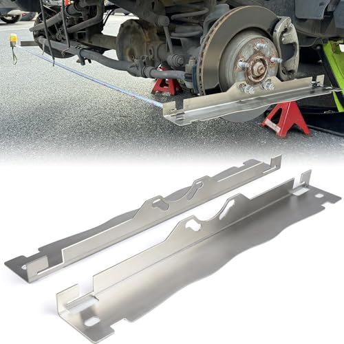 spur einstellwerkzeug kfz,2pcs spureinstellgerät für auto,achsvermessung pkw,achsvermessung,ausrichtungswerkzeug,wheel alignment tool,Toe Alignment Tool Plates,Robust Stainless Steel Toe Alignment-B