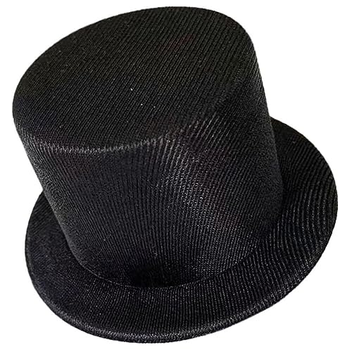 NUOBESTY Weinkappen Schwarze Mini-Zylinder Mini-Zylinder Zum Basteln Puppenhut-Zubehör DIY-Schneemann-Hüte Kleine Bastelprojekte Weinflaschenverschlüsse