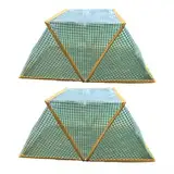 Gartenpflanzenschutzhaube 2er Set, Faltbares Netz für die Sicherheit von Gemüse und Obst (80x34x35cm)
