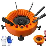 CWENDANER Bohrerschärfer Werkzeug, Bohrer Schleifen Winkelschleifer, Bohrerschärfer für Winkelschleifer, 2 Bis 13 mm Drill Bits Zum Schleifen 125 mm Schleifer Winkelschleifer, Mit Handschuhe