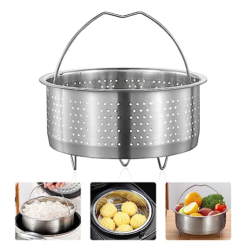HIMOMO Dämpfeinsatz, Dampfgarer Einsatz Edelstahl, Dünsteinsatz für Kochtopf Edelstahl, Dünsteinsatz für töpf Knödel Dumpling Gemüse Steamer-Rund: 20cm