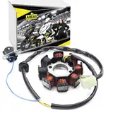 Area1 Ersatz Lichtmaschine Stator 50ccm GY6 QMB/QMA - Version 2/2 isolierte Spulen - Für Baotian Rex Kymco Huatian Sym ATU Explorer Beeline Benero Benzhou Flex Tech Generic JMStar Nova Motors Znen