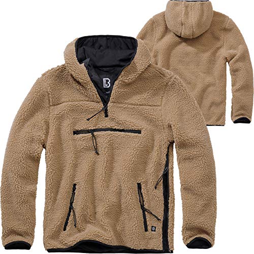 Brandit Teddyfleece Worker Pullover camel Gr. M