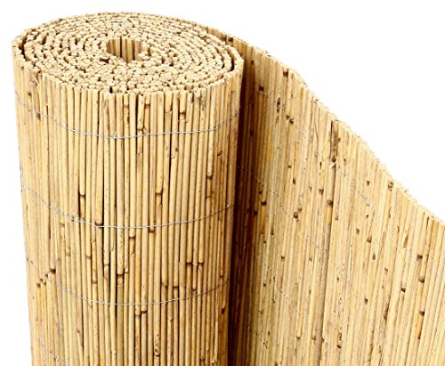 bambus-discount.com Schilfrohrmatten Premium Beach, 200 hoch x 600cm breit, EIN Produkt Sichtschutz Matten Windschutzmatten …