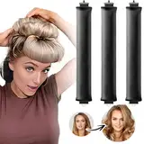 Heatless Curls Band,Neu Lockenwickler über Nacht 3 Stück Overnight Blowout Locken Ohne Hitze Diy Overnight Curls Gummi Hitzefreier Lockenwickler Locken üBer Nacht für Mittleres Langes Haar (Schwarz)