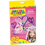 ORB Sticky Mosaic Heart Tiara Krone basteln, kreative Geschenke Bastelset Kinder Geschenke für Mädchen und Jungen, Moosgummi Aufkleber Beschäftigung für Kinder Kindergeburtstag Box, basteln ab 4 Jahre