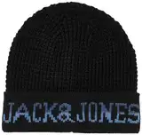 JACK & JONES Herren JACWAFFLE Beanie Mütze, Black, ONE Size