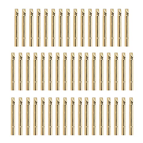 UB189 4S-Testsondennadelabdeckung, 3,55 mm Durchmesser, 34 mm Länge, vergoldetes Messing, einfach zu montieren, stabil, großer Durchgangsstrom, für Testzubehör für elektronische