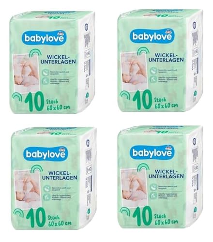 Babylove Wickelunterlagen Sparset 4 x 10 Stück