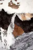 Frera, großes Kaninchenfell Hasenfell versch. Farben, bis zu 30 cm Länge, Qualitätsarbeit aus deutscher Gerberei