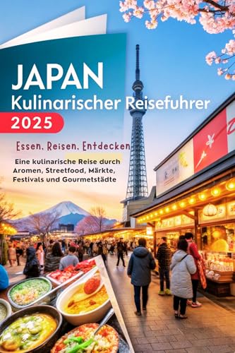 Japan Kulinarischer Reiseführer 2025: Essen, Reisen, Entdecken – Eine kulinarische Reise durch Aromen, Streetfood, Märkte, Festivals und Gourmetstädte