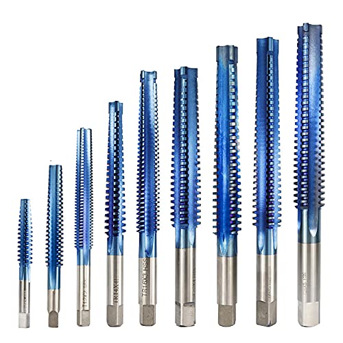 1pc Nano Blue Coating Trapezgewindebohrer für Metall TR8-TR26 HSS Maschinengewindebohrer Bohrer Rechts/Links Gewindebohrer-TR12x3 Rechtshänder