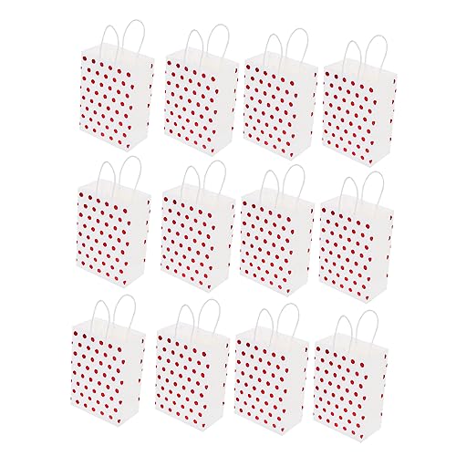 HOMSFOU 12St Geschenktasche dekorative Geschenktüte liefern Luxustaschen praktische Papiertüte extra große Geschenktüte einfach Zubehör Tüte aus Kraftpapier Süßigkeitentasche schmücken