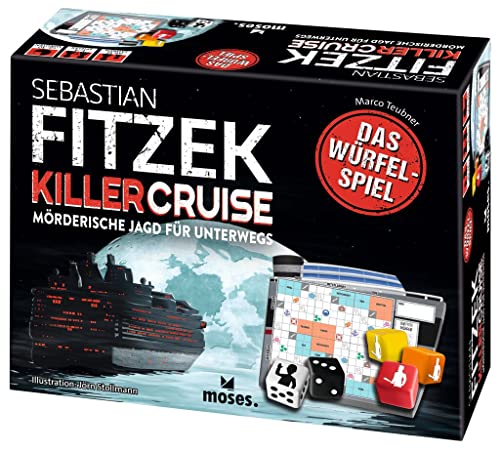 moses. Sebastian Fitzek Killercruise - Das Würfelspiel, innovatives Escape Spiel für unterwegs, packendes Roll & Write Abenteuer für Einsteiger & Profis ab 12 Jahren