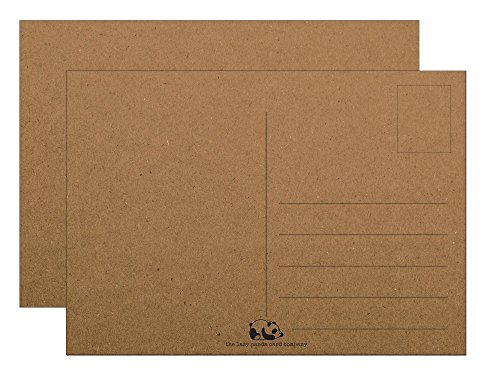 Postkarten Blanko Kraftpapier - Optik, Karton - Style : Leere Postkarten 40 Stück zum Selbstgestalten