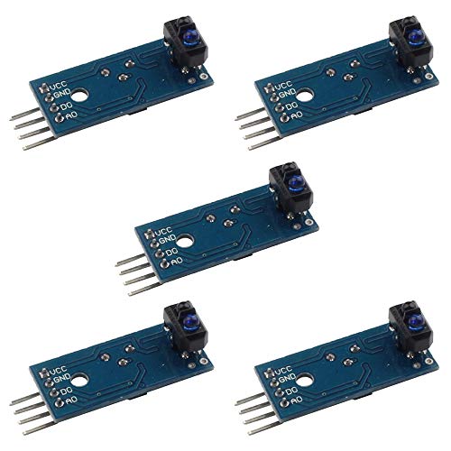 YOUMILE 5er Pack TCRT5000 Infrarot reflektierendes Sensormodul IR Barrier Line Track Photoelektrischer Schalter