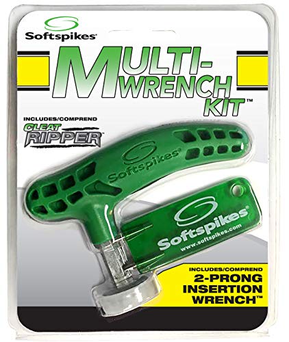 Soft Spikes Unisex-Adult Softspikes Multi Wrench Kit + Cleat Ripper, Green, ONE