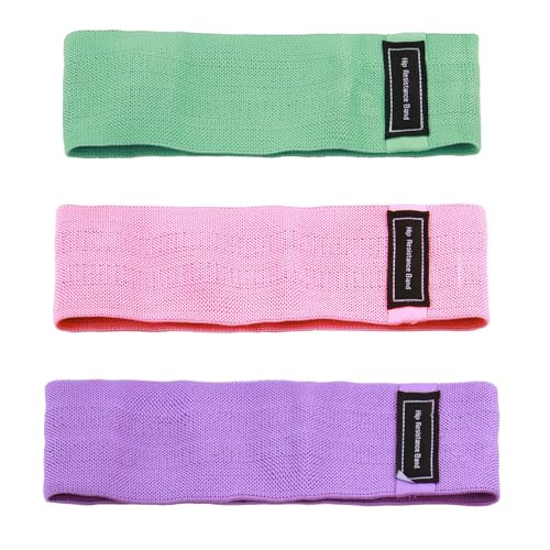 Fitnessbänder Stricken, Resistance Bands Widerstandsbänder, Yogagürtel Rutsch & Schweißfest, rutschfest, Reißfest, Ideal für Yoga, Pilates, Heimtraining und Rehabilitation