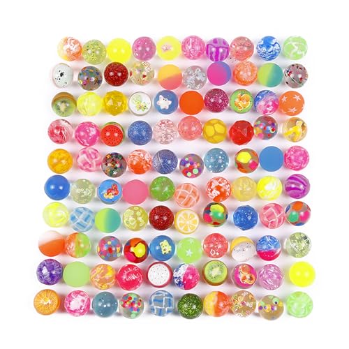 Bouncy Balls,24 Stück Flummis Springball Verschiedene Bunte 32mm Hohe Bouncing Balls Party Bag Filler für Kinder