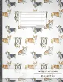 Kariertes Notizbuch • A4-Format, 100+ Seiten, Soft Cover, Register, Mit Rand, „Niedliche Hunde“ • Original #GoodMemos Quad Ruled Notebook • Perfekt als Matheheft, Skizzenbuch, Arbeitsheft, Tagebuch