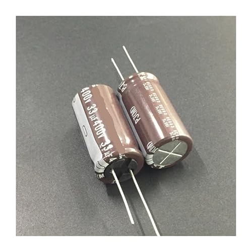 FGAHVZZY 5pcs 33uF 400V PJ Series 18x35mm Low Impedance Long Life 400V33uF Aluminum Electrolytic Capacitor Capacitors