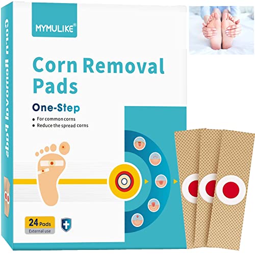 24 Stücke Hühneraugenpflaster Pflaster, Hartnäckige Hühneraugen Entfernen Fußsohle, Zur Behandlung hartnäckiger Hühneraugen Entferner und Hornhaut, Corn Remover Pads Hühneraugen-Entfernung